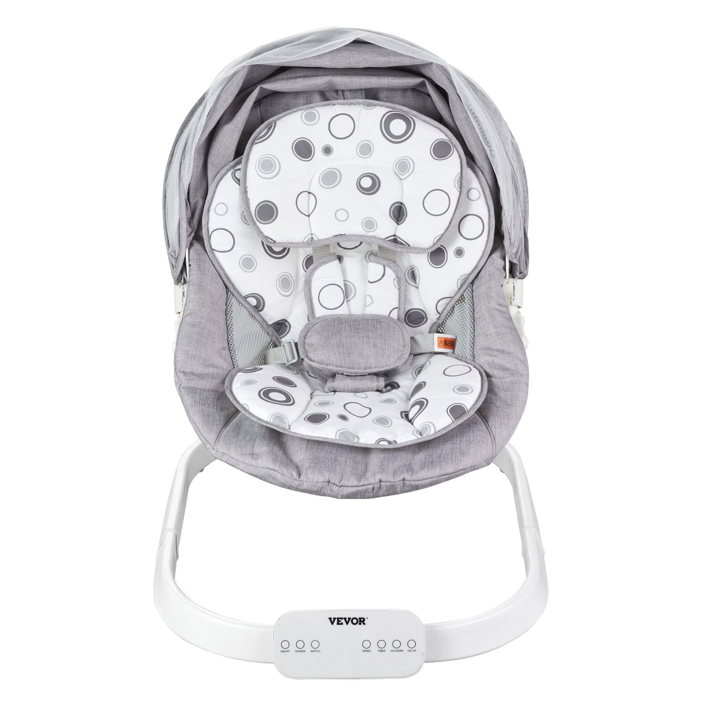 Columpio para bebé, mecedora para bebés con 3 velocidades y 3 posiciones de asiento,