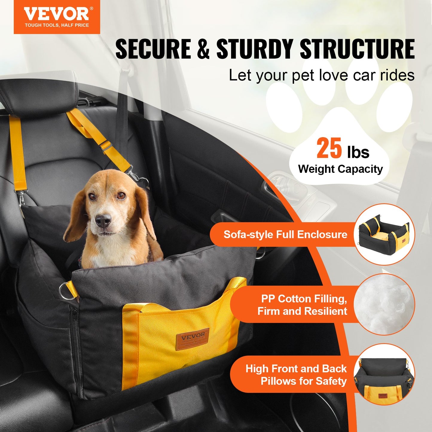 Asiento Elevador para Perros – Impermeable con Asas Laterales