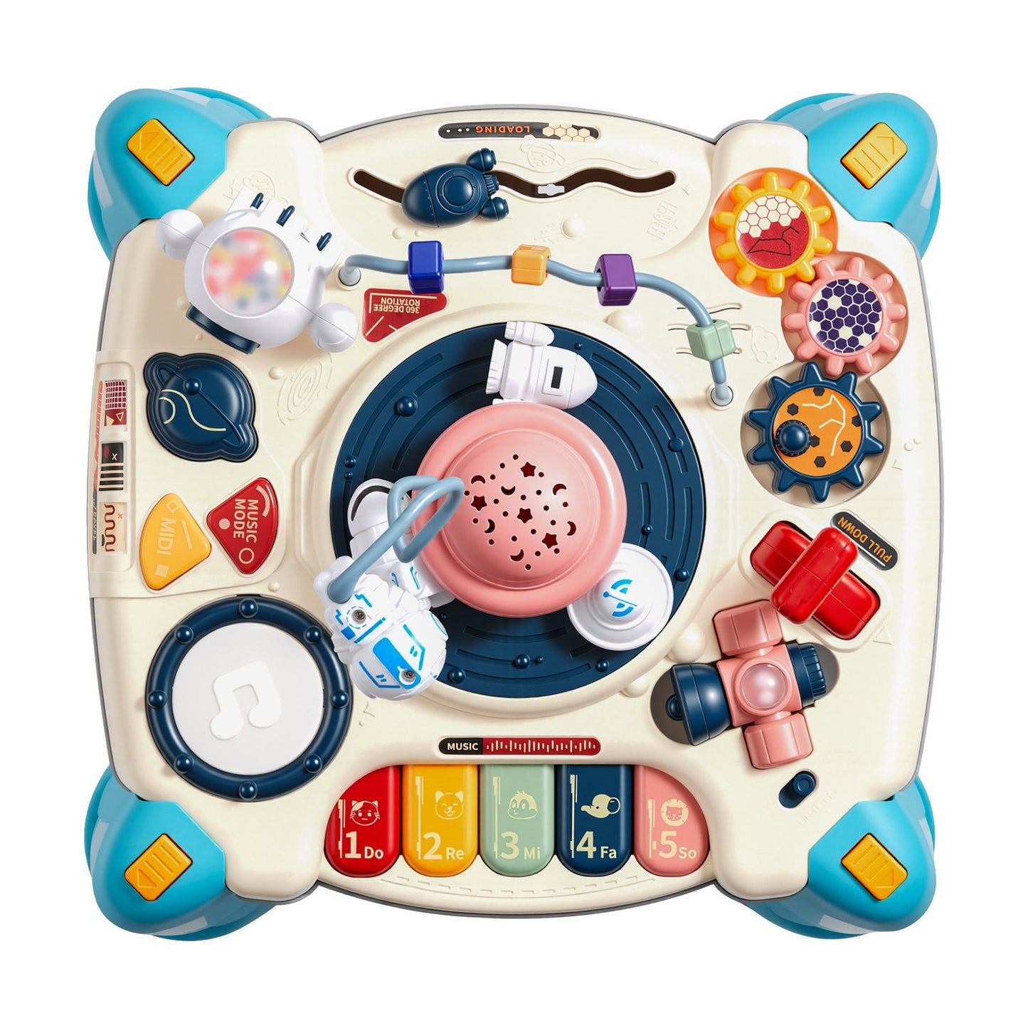 Mesa Musical Espacial para Bebés 1-3 Años – Con Proyector de Estrellas
