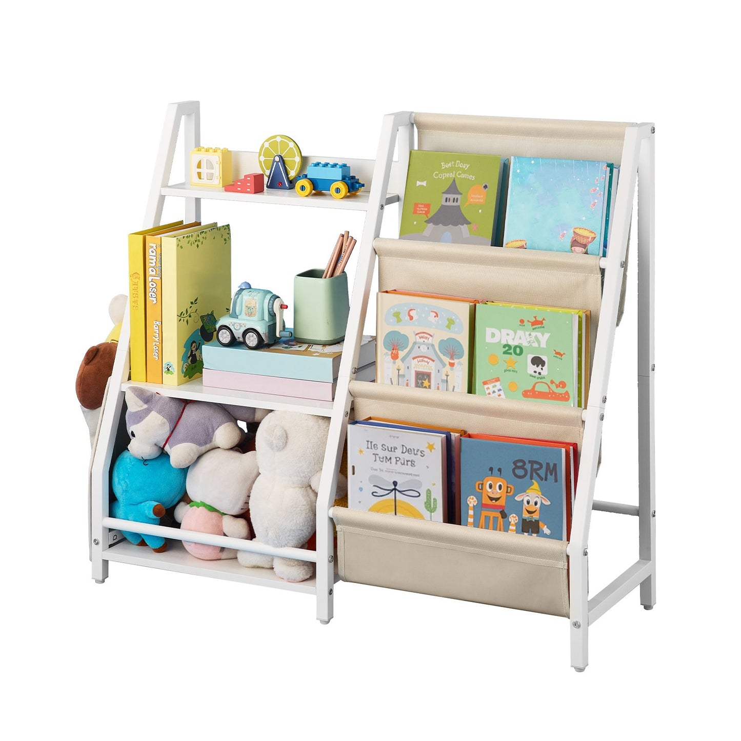 Estantería Infantil de 3 Niveles – Organizador de Juguetes y Libros