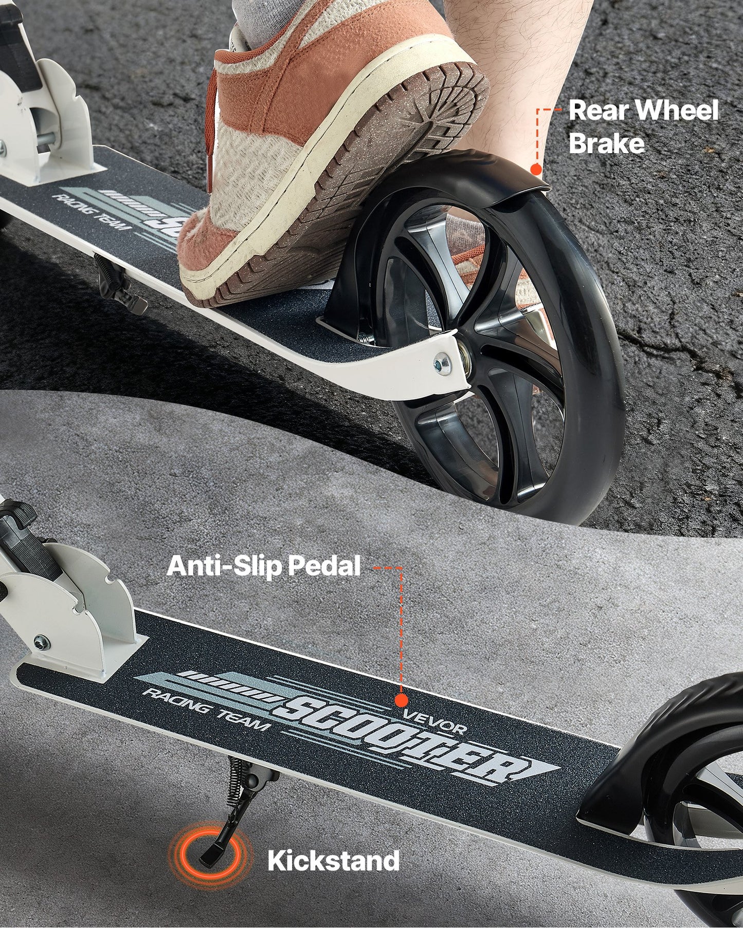 Patinete de 2 Ruedas para Niños +8 Años, Adolescentes y Adultos