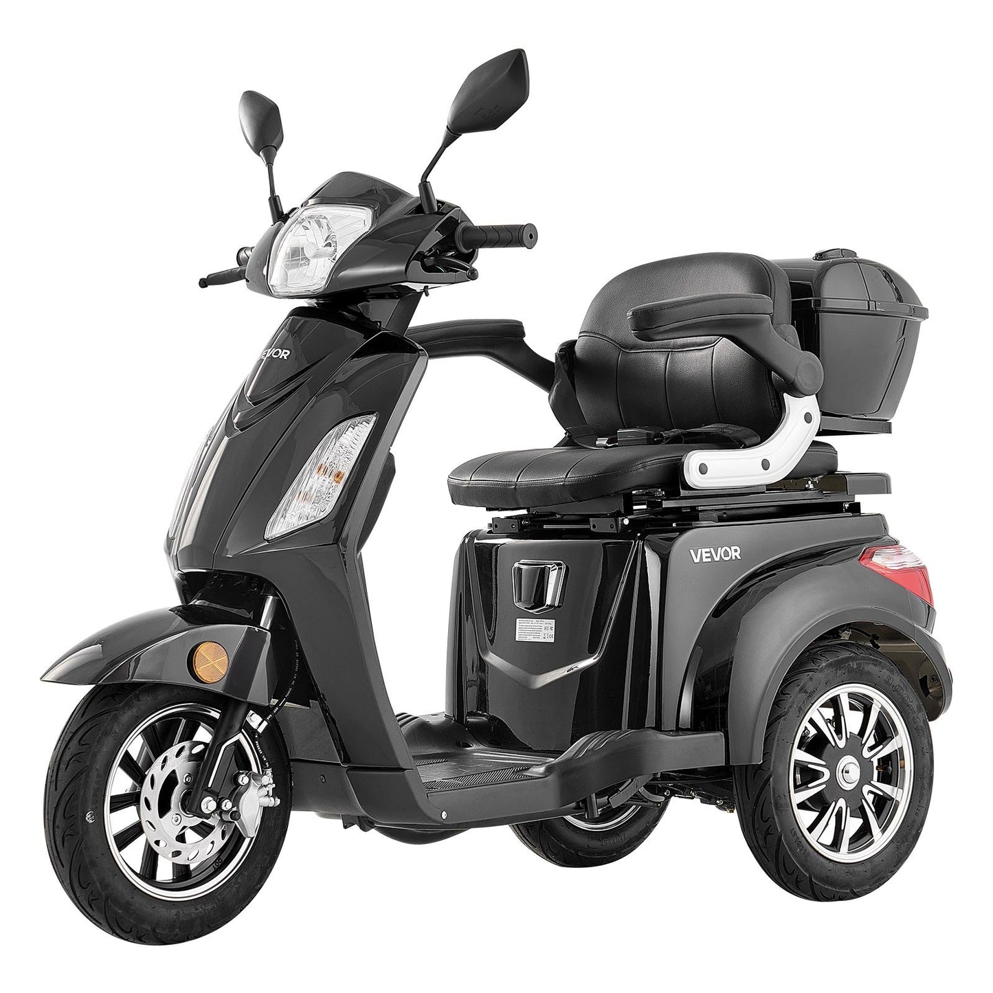 Scooters de movilidad de 3 ruedas de alta resistencia para personas mayores y adultos, hasta 227 kg (500 libras).