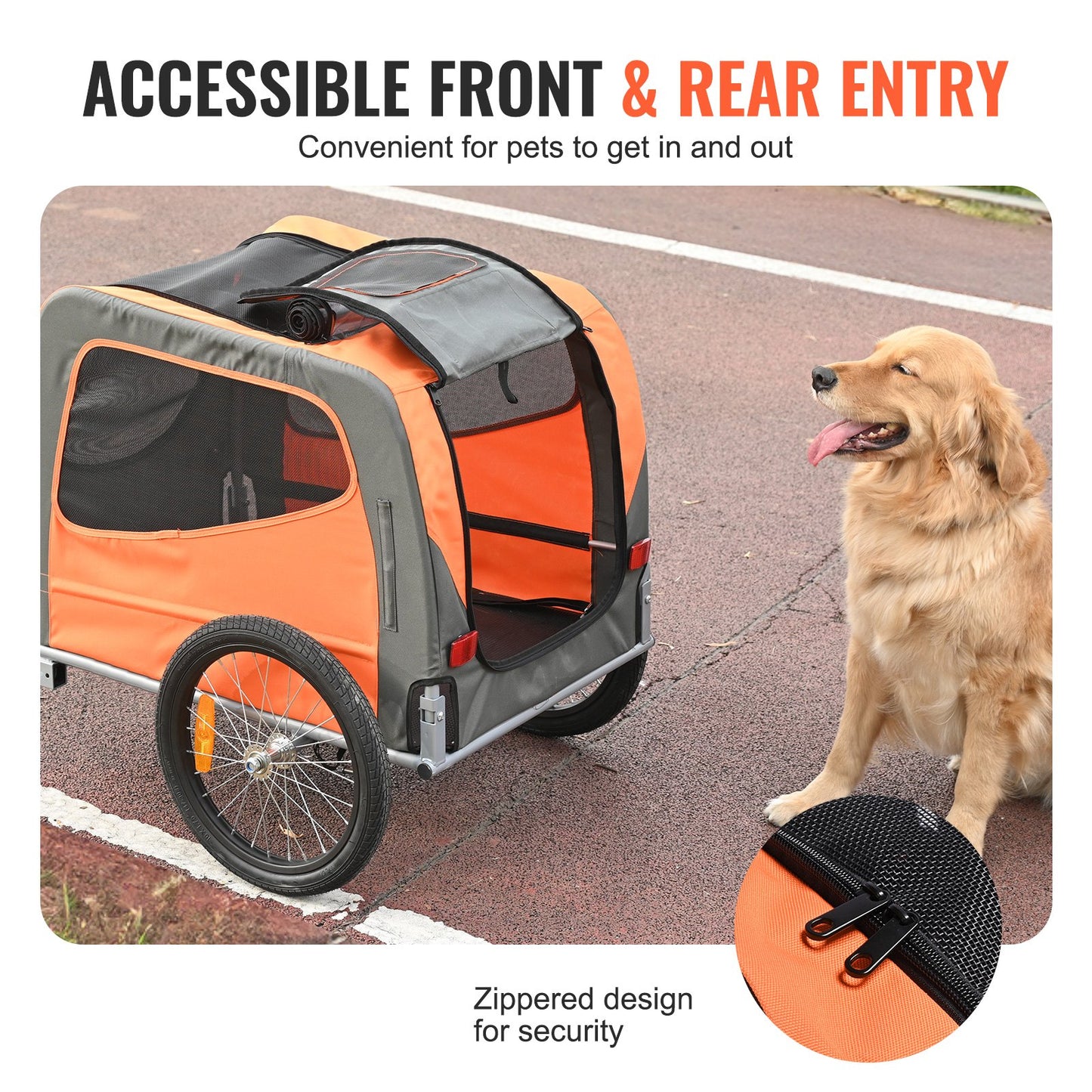 Remolque de Bicicleta para Mascotas – Hasta 30 kg