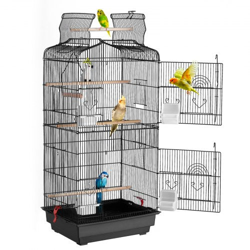 Jaula para Pájaros Colgante con Techo Abierto – 104 cm de Alto