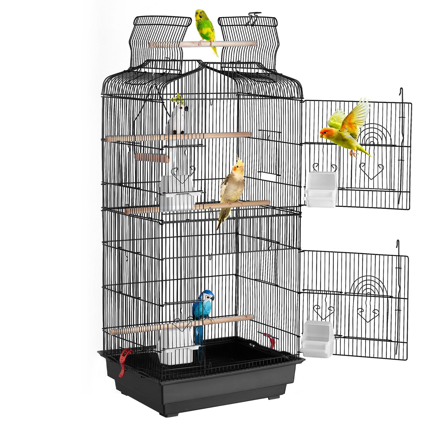 Jaula para Pájaros Colgante con Techo Abierto – 104 cm de Alto